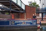 BCN Marathon Challenge 2013: NB "Felonious Mongoose" turning from Oozells Street Loop into the BCN Main Line at Old Turn Junction, five minutes before the start of the BC Marathon Challenge..
Birmingham Canal Navigation,


United Kingdom,
on 25 May 2013 at 07:44, image #20