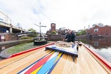 BCN Marathon Challenge 2013: Skipper Charley on board of NB "Felonious Mongoose", at Old Street Junction in the centre of Birmingham, minutes before the start of the BCN Marathon Challenge..
Birmingham Canal Navigation,


United Kingdom,
on 25 May 2013 at 07:54, image #25