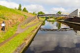BCN Marathon Challenge 2013: Winson Green Roving Bridge (dated 1826) on the BCN Main Line. Just behind the bridge is Winson Green Gauging Island, a toll island which once carried an octagonal toll office.  The embankment on the left carries the (water) feeder from Rotton Park Reservoir to the Engine branch..
Birmingham Canal Navigation,


United Kingdom,
on 25 May 2013 at 08:37, image #68