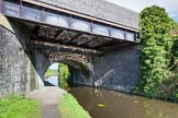 BCN Marathon Challenge 2013: Brasshouse Lane Bridge in the Old Main Line, close to the junction with the Engine Branch and the Smethwick locks. The old canal bridge has been widened significantly to cope with today's traffic..
Birmingham Canal Navigation,


United Kingdom,
on 25 May 2013 at 09:26, image #104