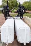 BCN Marathon Challenge 2013: Two new lock beams with paddle gear at the Bradley Workshops, at the terminus of the Bradley Branch..
Birmingham Canal Navigation,


United Kingdom,
on 25 May 2013 at 16:15, image #232