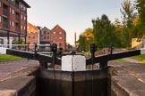 BCN Marathon Challenge 2013: Walsall No. 8 lock, the bottom lock of the eight Walsall Locks, seen from the No. 7 Lock, with Albion Flour Mill next to the bottom lock, and Walsall Junction, near the chimney, behind..
Birmingham Canal Navigation,


United Kingdom,
on 26 May 2013 at 05:36, image #342