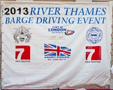 TOW River Thames Barge Driving Race 2013: The presentation stage at Greenwich College Gardens..
River Thames between Greenwich and Westminster,
London,

United Kingdom,
on 13 July 2013 at 09:42, image #12