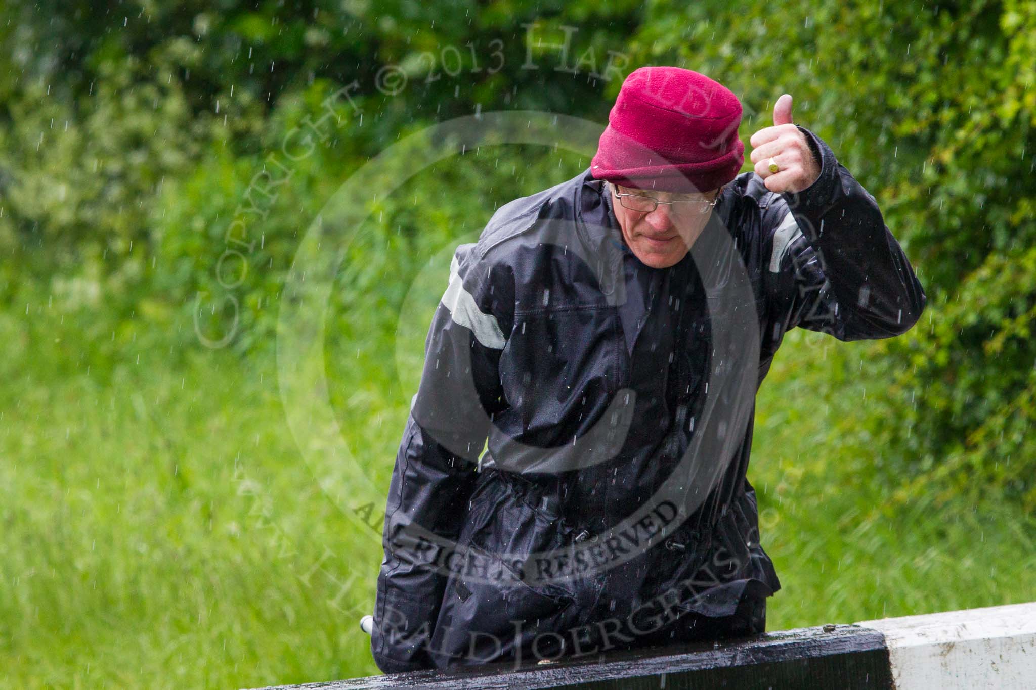 BCN Marathon Challenge 2014: Charley at the Perry Bar locks on a rather wet day.
Birmingham Canal Navigation,


United Kingdom,
on 24 May 2014 at 13:57, image #121