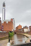 BCN Marathon Challenge 2014: The Birmingham & Fazeley Canal between  Ludgate Hill Brudge and Livery Street Bridge, with old canalside architecture on the right, and modern developments on the right..
Birmingham Canal Navigation,


United Kingdom,
on 23 May 2014 at 15:01, image #36