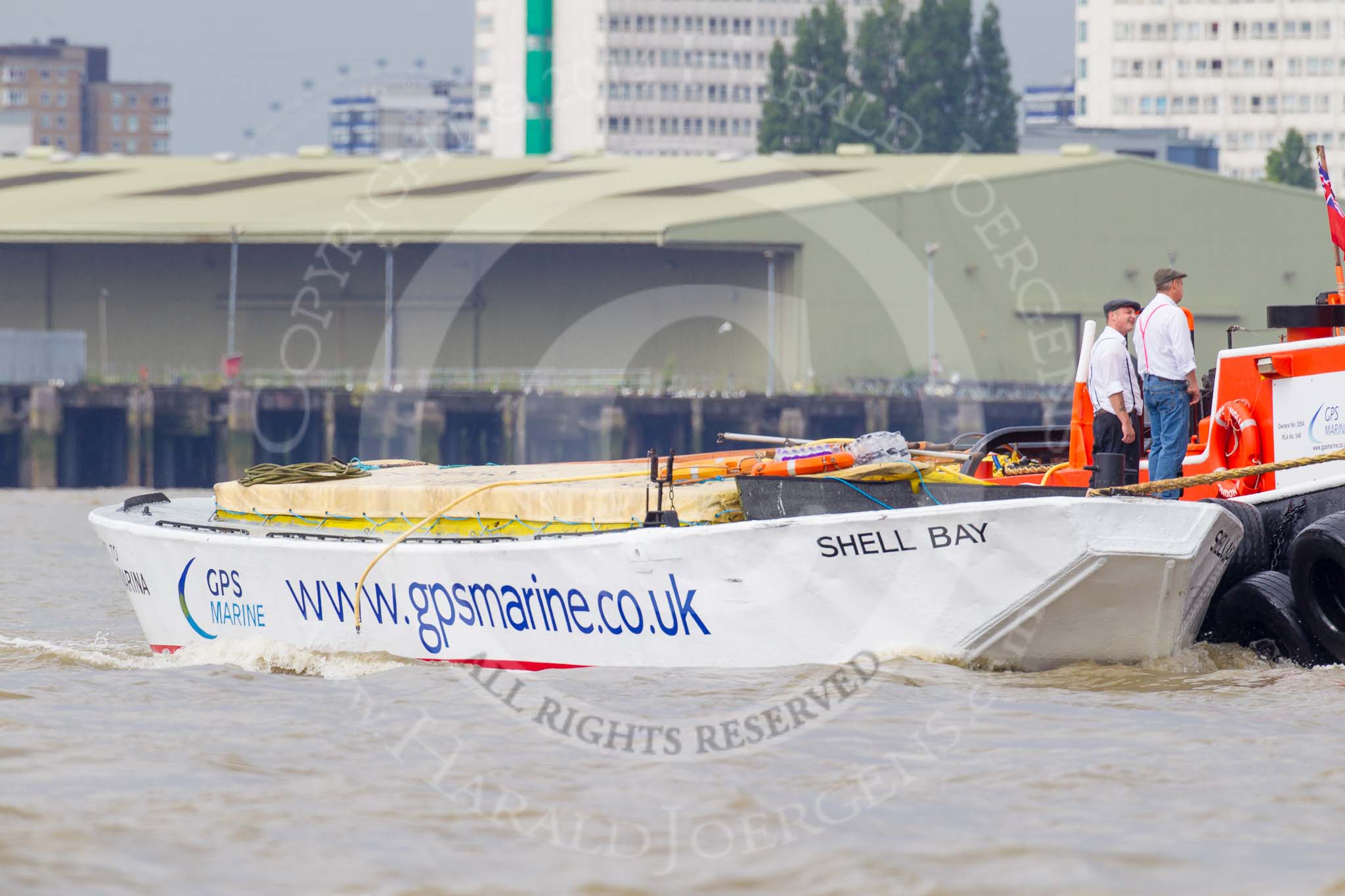 TOW River Thames Barge Driving Race 2014.
River Thames between Greenwich and Westminster,
London,

United Kingdom,
on 28 June 2014 at 11:51, image #27