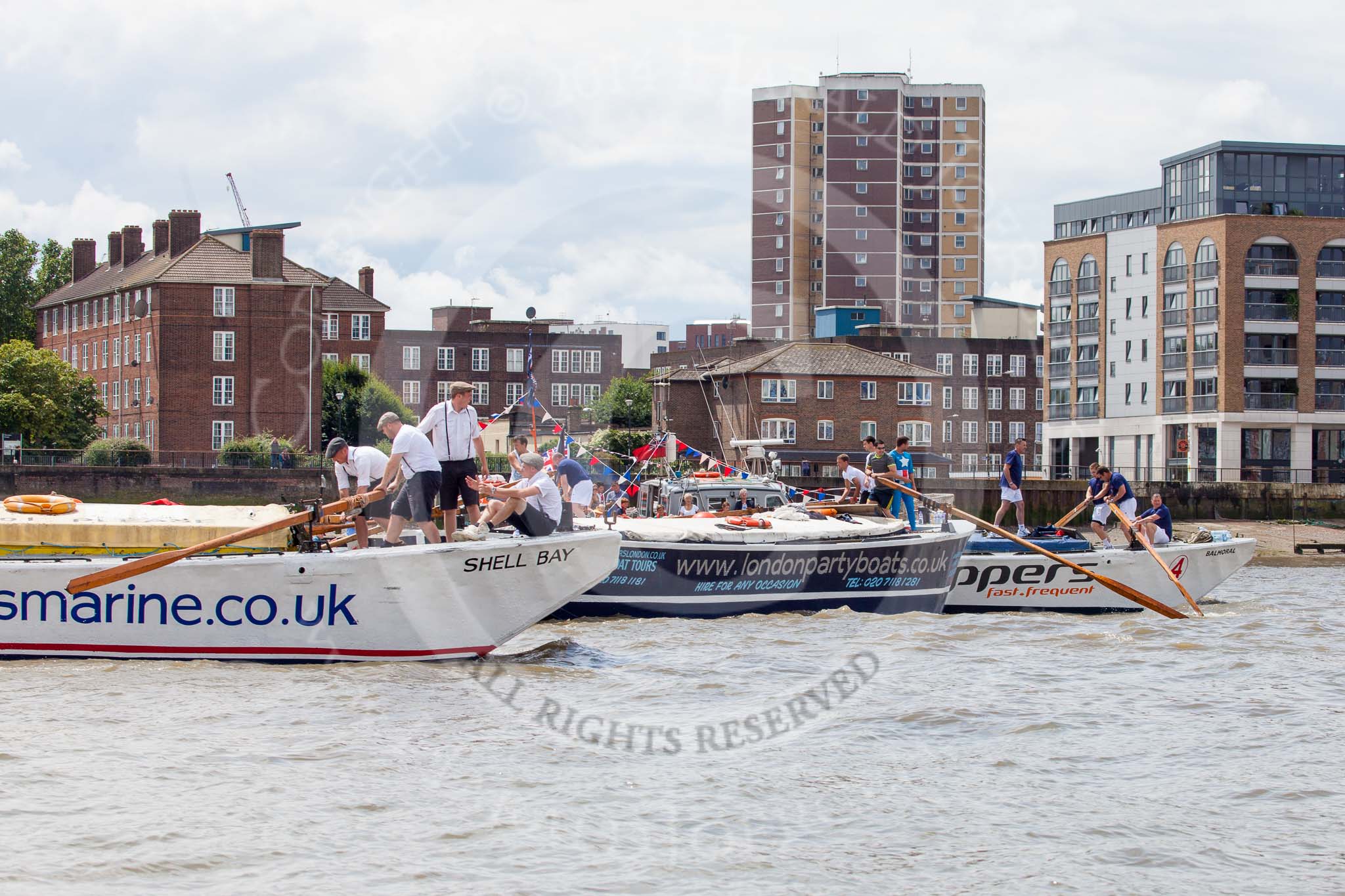 TOW River Thames Barge Driving Race 2014.
River Thames between Greenwich and Westminster,
London,

United Kingdom,
on 28 June 2014 at 12:23, image #48