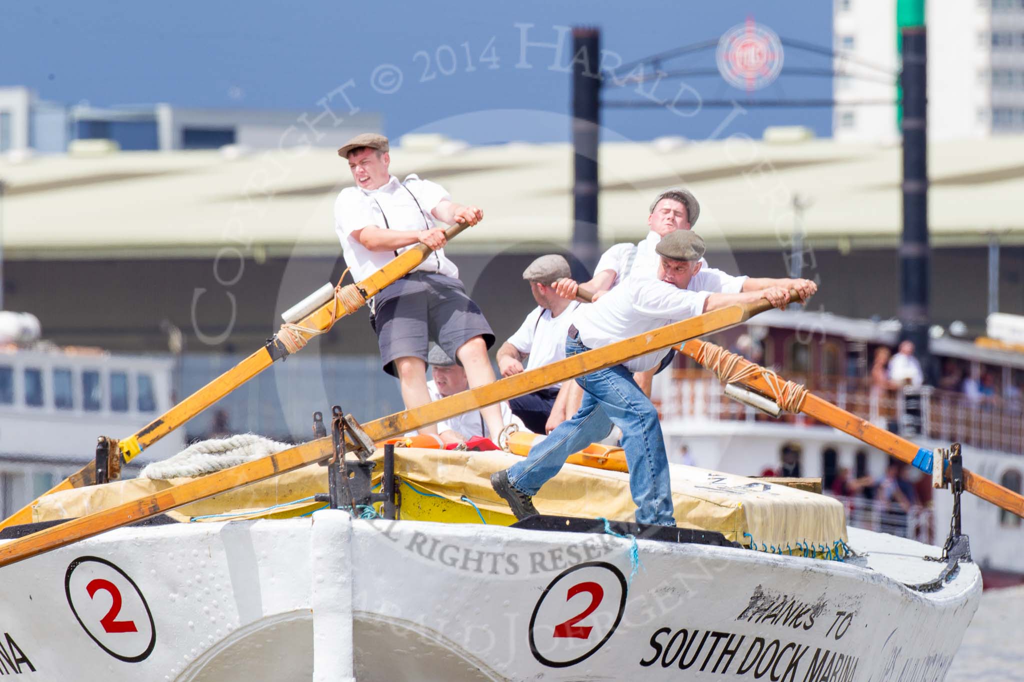 TOW River Thames Barge Driving Race 2014.
River Thames between Greenwich and Westminster,
London,

United Kingdom,
on 28 June 2014 at 12:28, image #65