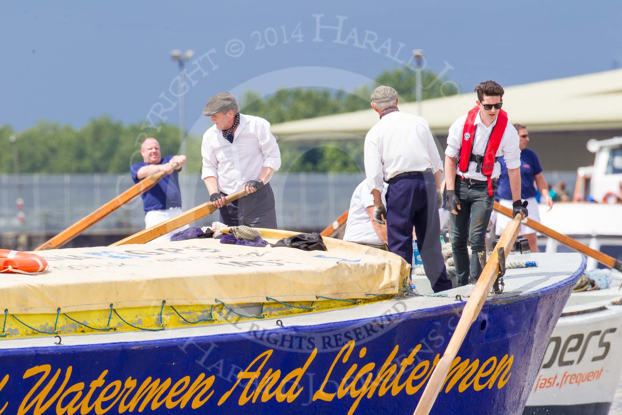 TOW River Thames Barge Driving Race 2014.
River Thames between Greenwich and Westminster,
London,

United Kingdom,
on 28 June 2014 at 12:28, image #66