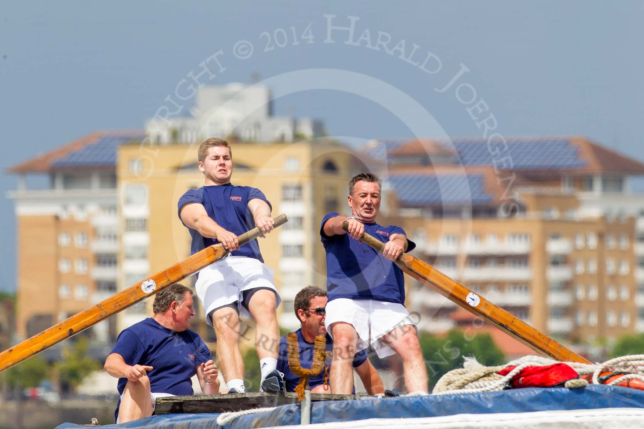 TOW River Thames Barge Driving Race 2014.
River Thames between Greenwich and Westminster,
London,

United Kingdom,
on 28 June 2014 at 12:31, image #82