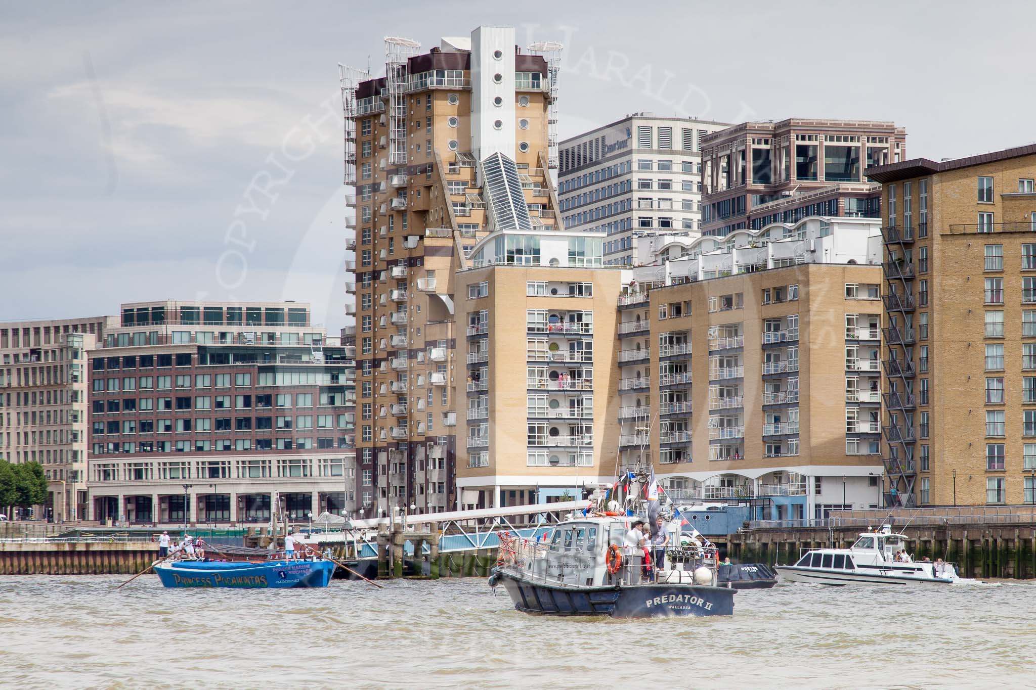 TOW River Thames Barge Driving Race 2014.
River Thames between Greenwich and Westminster,
London,

United Kingdom,
on 28 June 2014 at 12:46, image #134