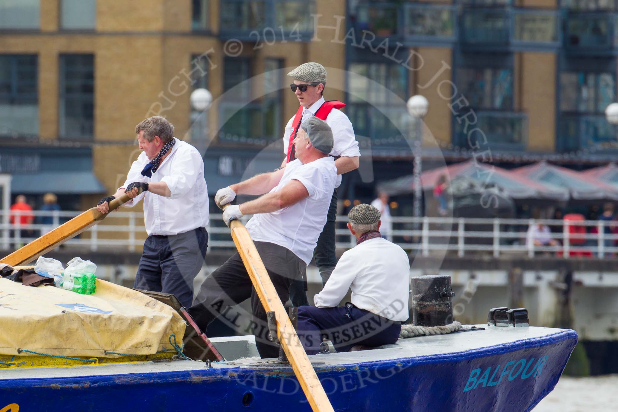 TOW River Thames Barge Driving Race 2014.
River Thames between Greenwich and Westminster,
London,

United Kingdom,
on 28 June 2014 at 13:35, image #258