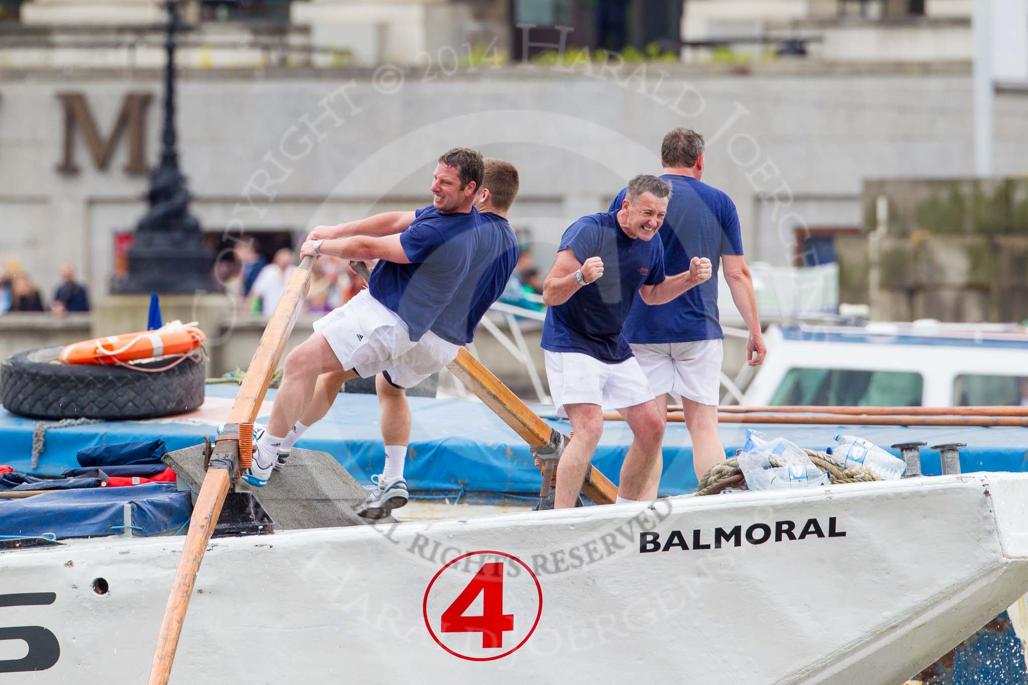 TOW River Thames Barge Driving Race 2014.
River Thames between Greenwich and Westminster,
London,

United Kingdom,
on 28 June 2014 at 14:07, image #372