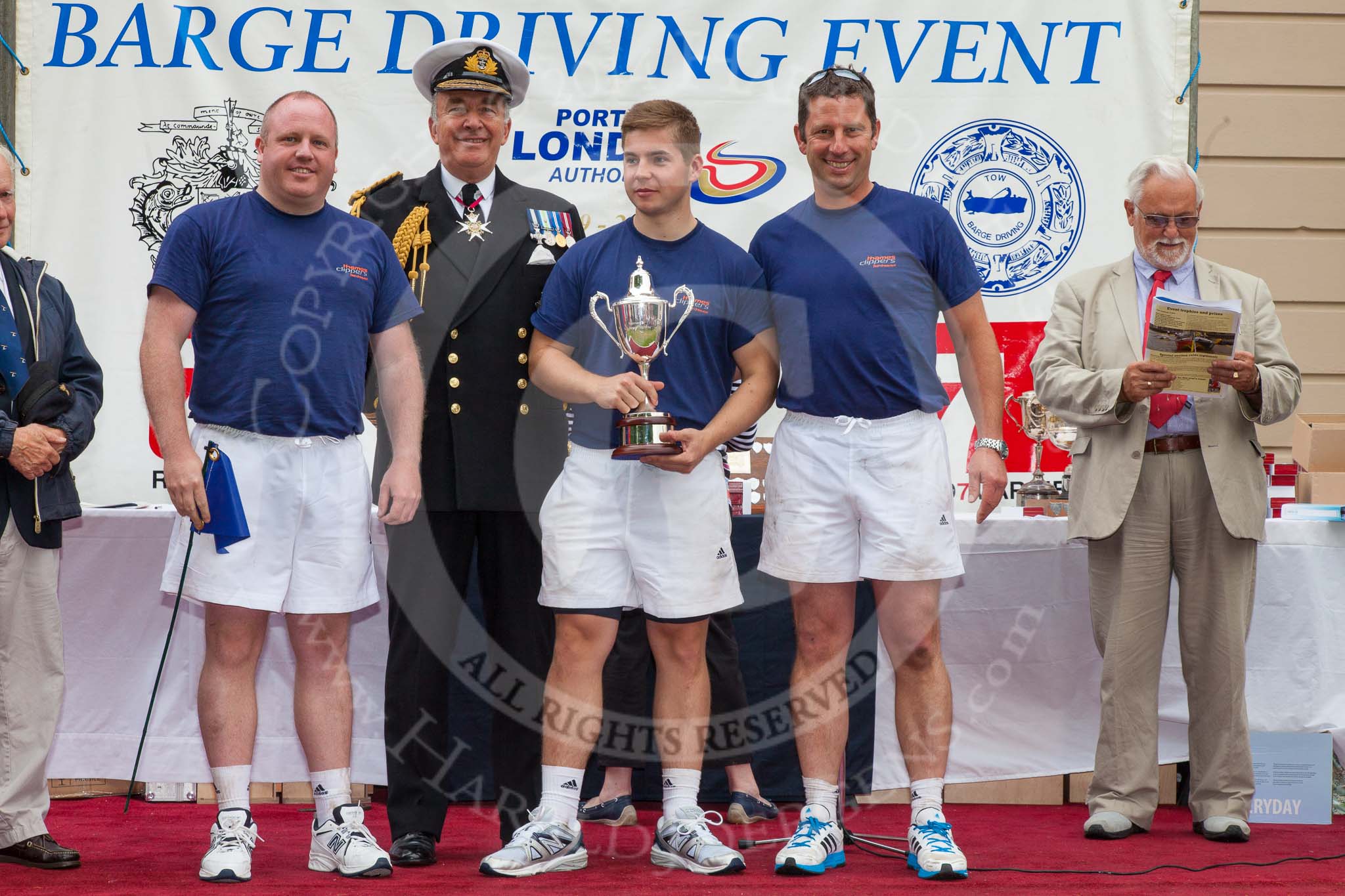 TOW River Thames Barge Driving Race 2014.
River Thames between Greenwich and Westminster,
London,

United Kingdom,
on 28 June 2014 at 16:42, image #484