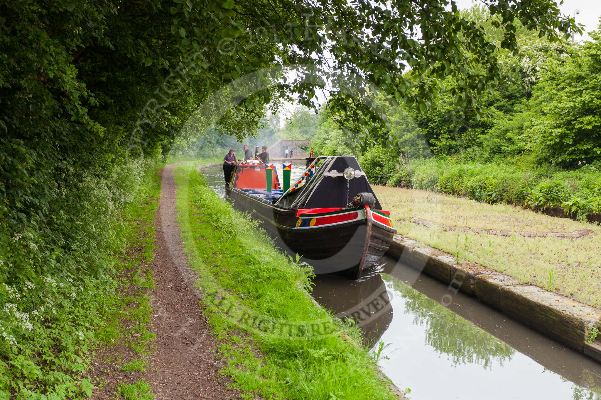 BCN 24h Marathon Challenge 2015: Historic narrowboat "Clover" passing the toll islnd at Bromford Junction.
Birmingham Canal Navigations,



on 23 May 2015 at 12:27, image #100