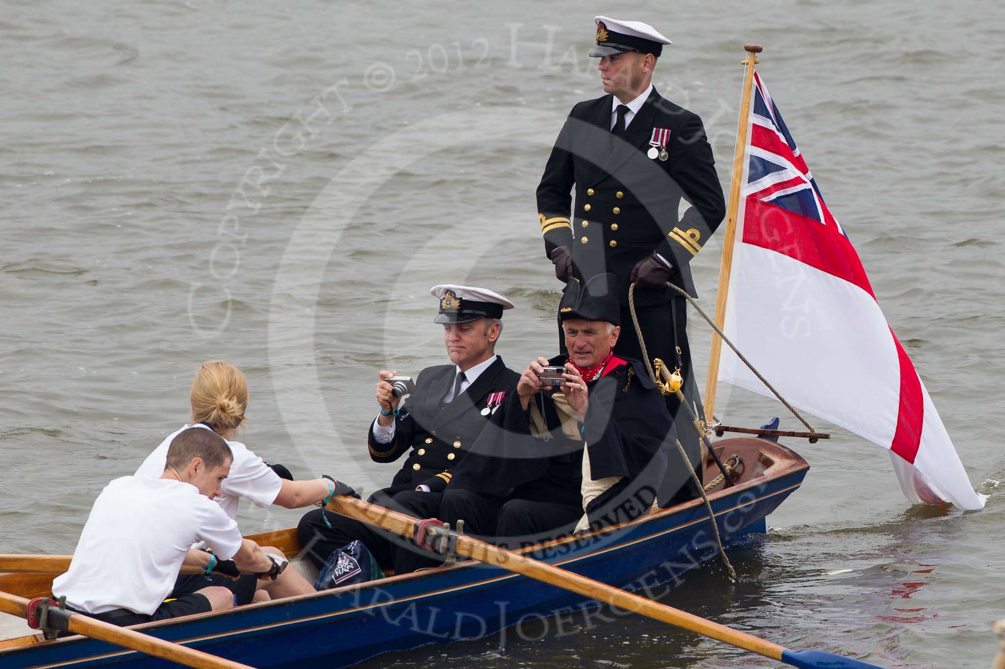 Thames Diamond Jubilee Pageant.
River Thames seen from Battersea Bridge,
London,

United Kingdom,
on 03 June 2012 at 14:42, image #96