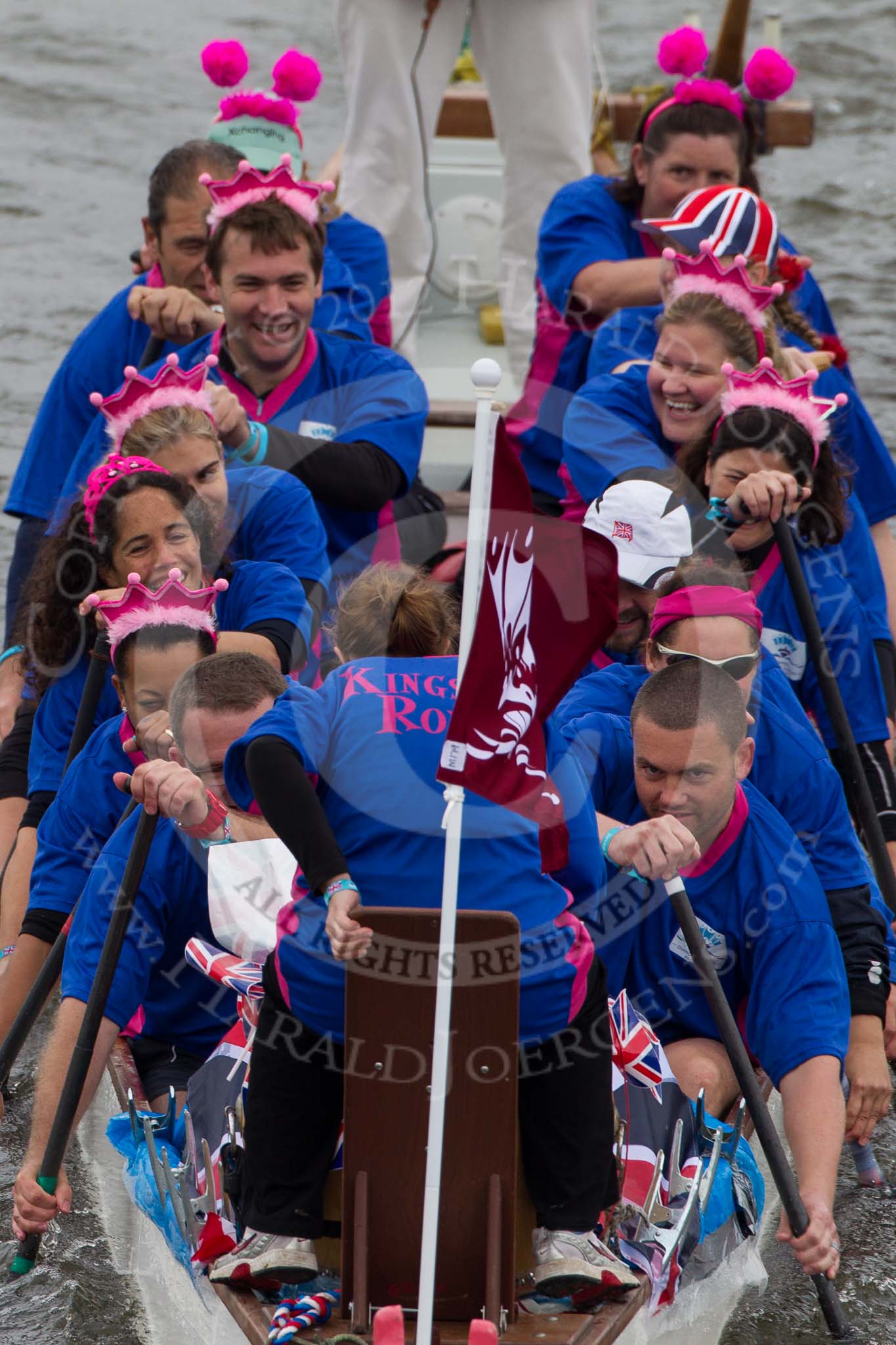 Thames Diamond Jubilee Pageant: DRAGON BOATS-Griffin (179)..
River Thames seen from Battersea Bridge,
London,

United Kingdom,
on 03 June 2012 at 14:49, image #136