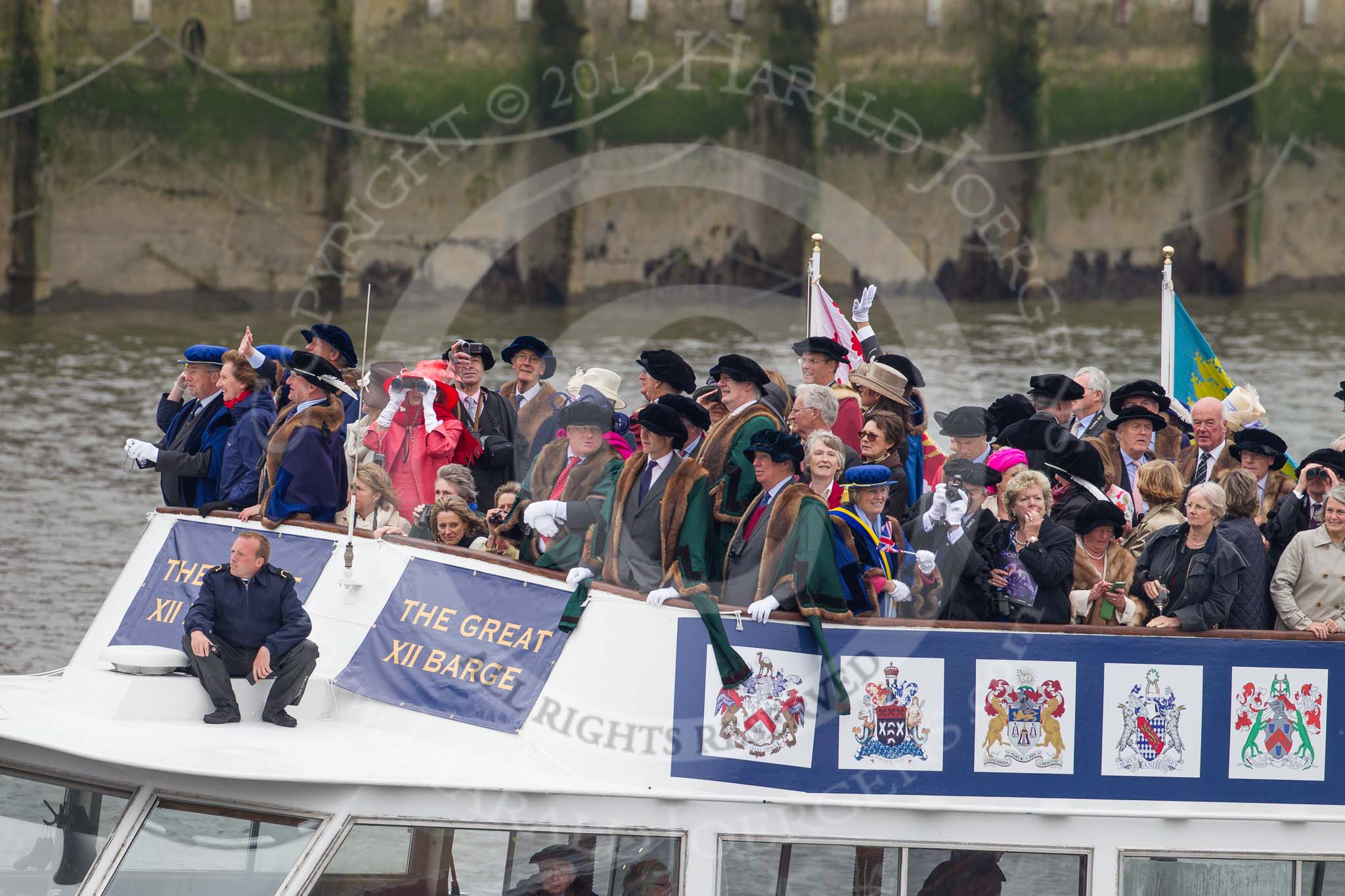 Thames Diamond Jubilee Pageant: VIPS-William B (V85)..
River Thames seen from Battersea Bridge,
London,

United Kingdom,
on 03 June 2012 at 15:05, image #224