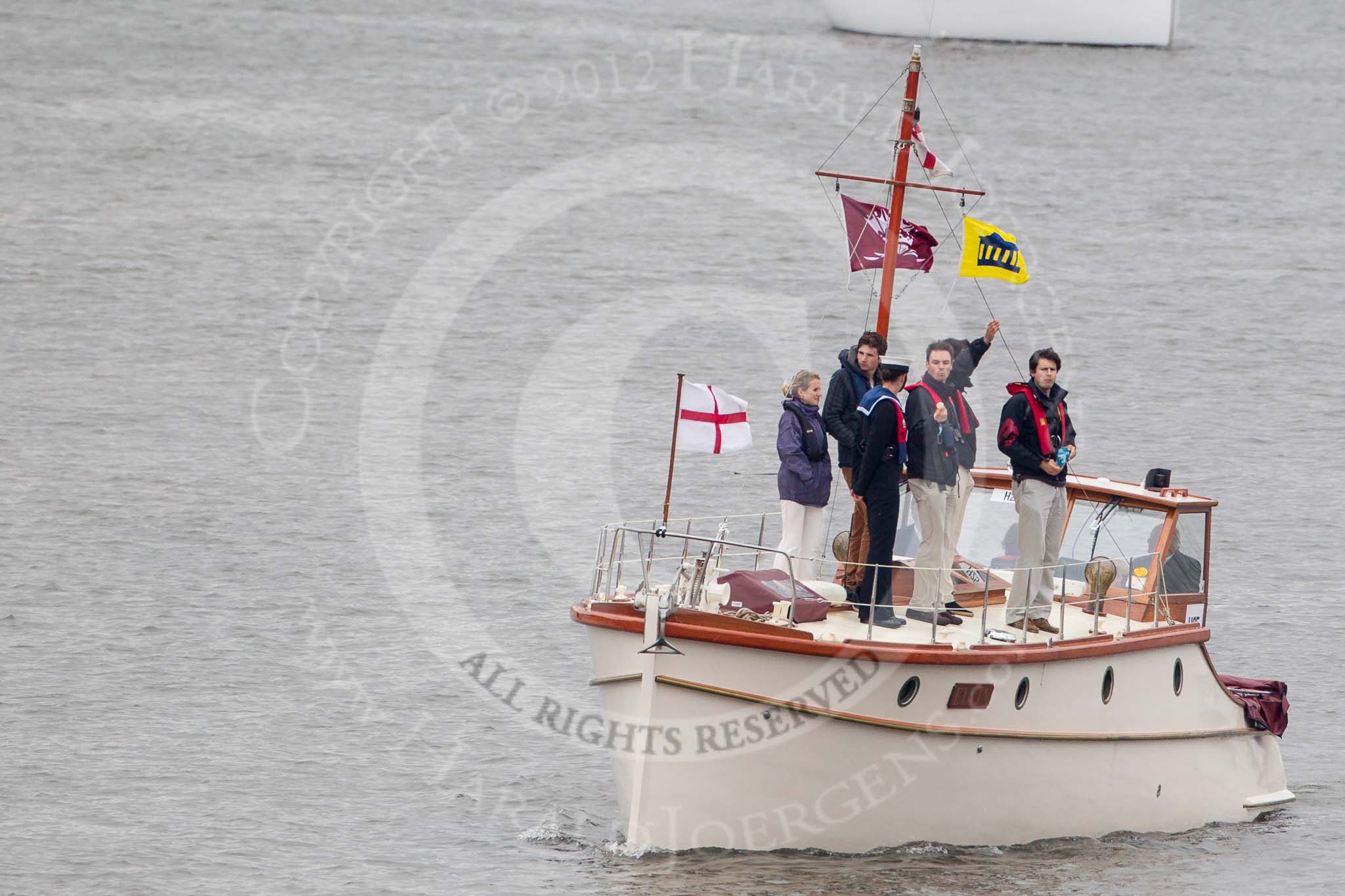 Thames Diamond Jubilee Pageant: DUNKIRK LITTLE SHIPS-Elvin (H25)..
River Thames seen from Battersea Bridge,
London,

United Kingdom,
on 03 June 2012 at 15:13, image #280