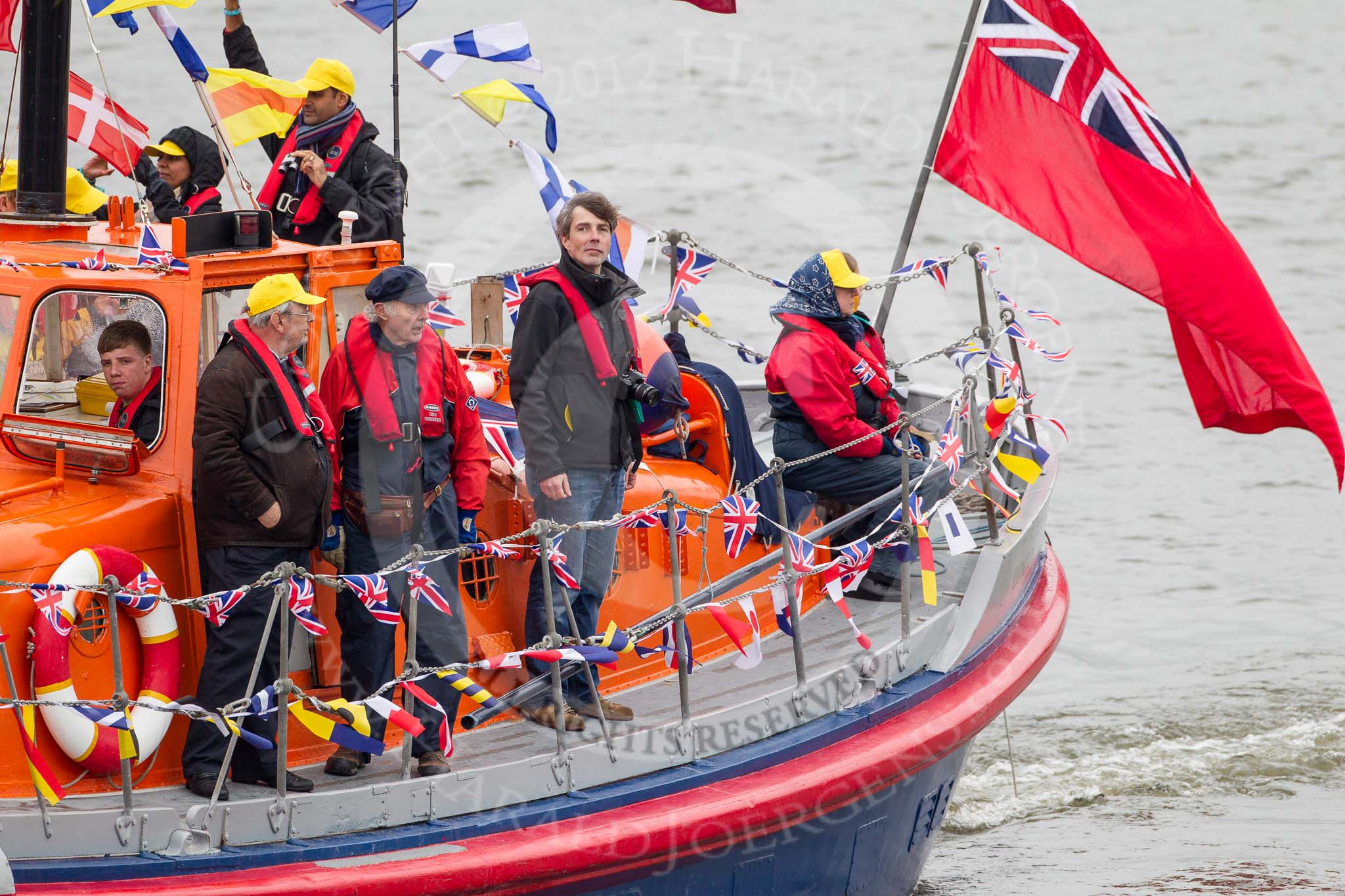 Thames Diamond Jubilee Pageant.
River Thames seen from Battersea Bridge,
London,

United Kingdom,
on 03 June 2012 at 15:32, image #383