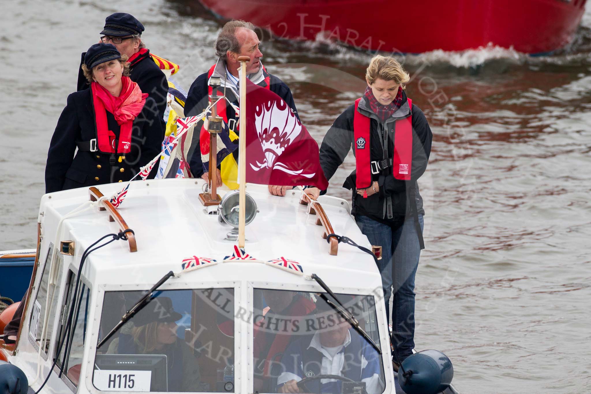 Thames Diamond Jubilee Pageant: SERVICES-Priority (H115)..
River Thames seen from Battersea Bridge,
London,

United Kingdom,
on 03 June 2012 at 15:33, image #388