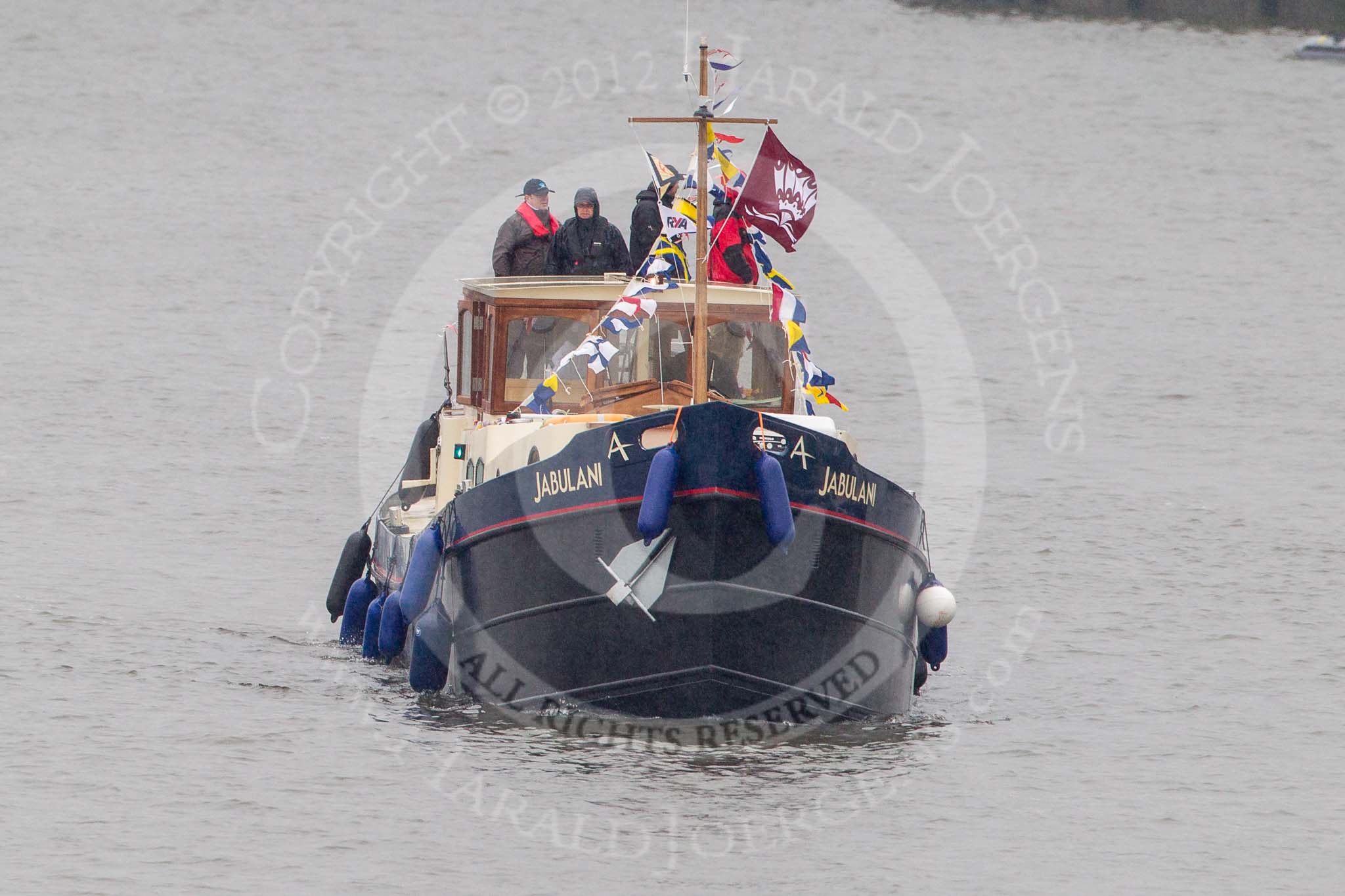 Thames Diamond Jubilee Pageant: BARGES-Jabulani (R118)..
River Thames seen from Battersea Bridge,
London,

United Kingdom,
on 03 June 2012 at 16:01, image #497