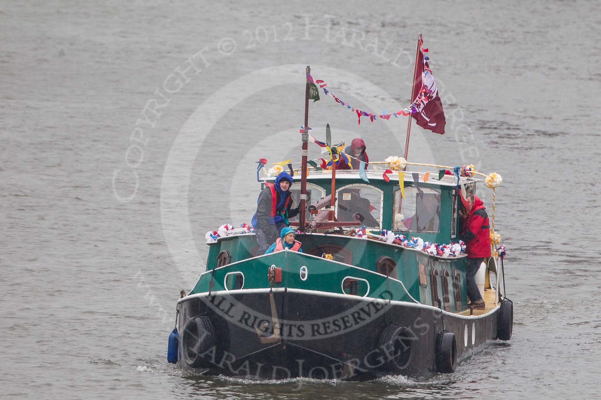 Thames Diamond Jubilee Pageant: BARGES-Lady Phantasie (R115)..
River Thames seen from Battersea Bridge,
London,

United Kingdom,
on 03 June 2012 at 16:02, image #504