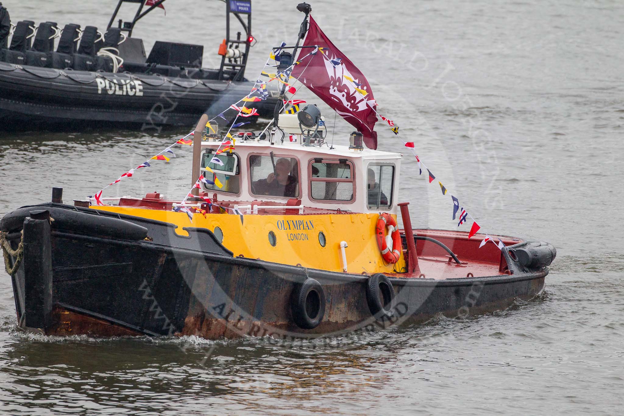 Thames Diamond Jubilee Pageant.
River Thames seen from Battersea Bridge,
London,

United Kingdom,
on 03 June 2012 at 16:05, image #514