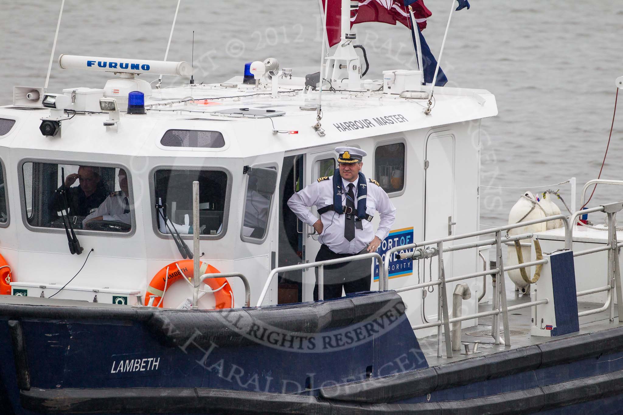 Thames Diamond Jubilee Pageant: PLA, MCA & EA VESSELS-H/S/L Lambeth (W67)..
River Thames seen from Battersea Bridge,
London,

United Kingdom,
on 03 June 2012 at 16:07, image #523