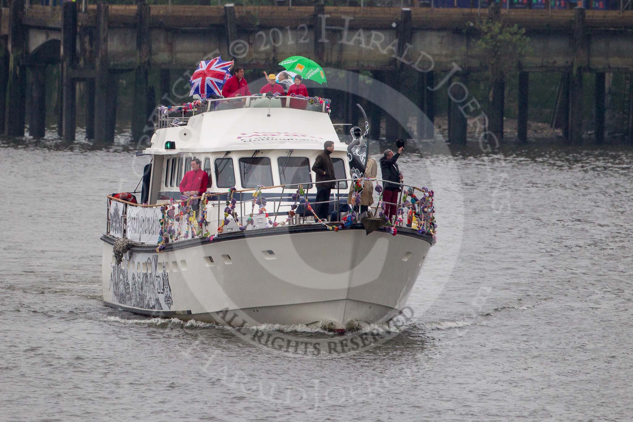 Thames Diamond Jubilee Pageant: PASSENGER BOATS- Rum Jungle (Nottinghamshire) (C11)..
River Thames seen from Battersea Bridge,
London,

United Kingdom,
on 03 June 2012 at 16:10, image #541