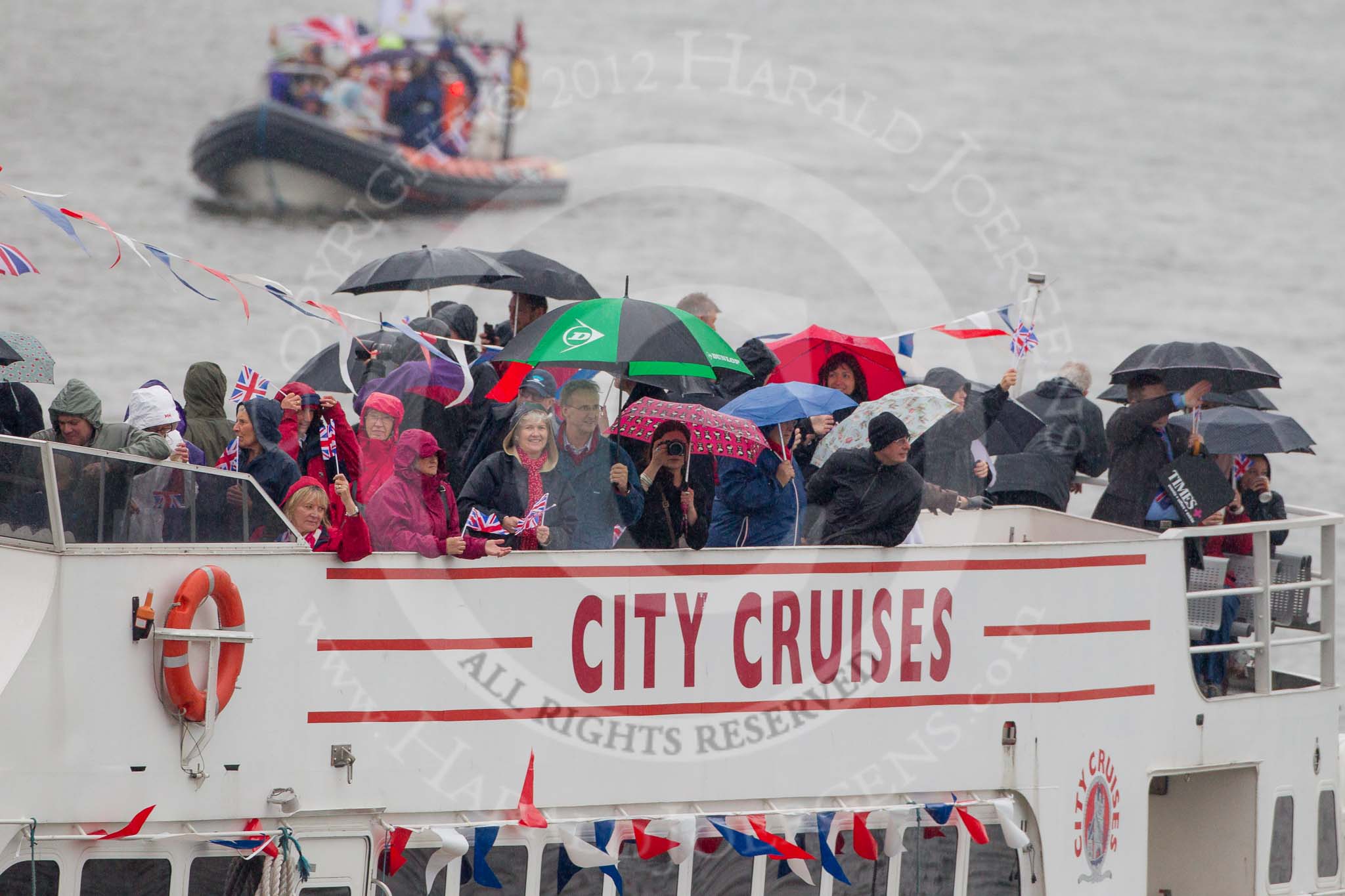 Thames Diamond Jubilee Pageant.
River Thames seen from Battersea Bridge,
London,

United Kingdom,
on 03 June 2012 at 16:12, image #554