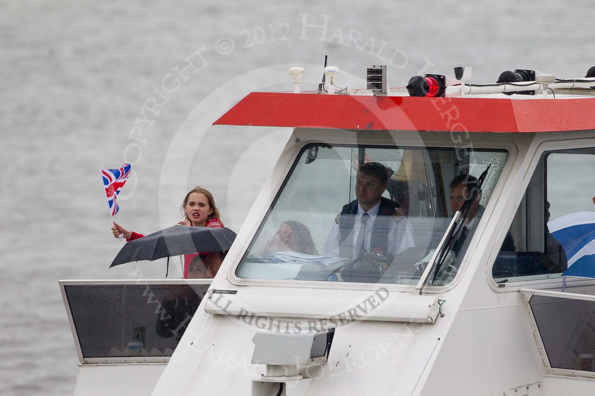 Thames Diamond Jubilee Pageant.
River Thames seen from Battersea Bridge,
London,

United Kingdom,
on 03 June 2012 at 16:13, image #558