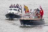 Thames Diamond Jubilee Pageant: VIPS-Britannia Royal Barge (V59) and Britannia Escort Boat No.2 (V60)..
River Thames seen from Battersea Bridge,
London,

United Kingdom,
on 03 June 2012 at 14:23, image #25