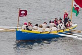 Thames Diamond Jubilee Pageant: PILOT GIGS, GIGS & CELTIC LONGBOATS- Cwch John Kerr (Dyfed) (M74)..
River Thames seen from Battersea Bridge,
London,

United Kingdom,
on 03 June 2012 at 14:43, image #105