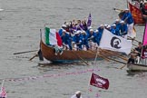 Thames Diamond Jubilee Pageant: GONDOLAS-Francesco Querini (M190)..
River Thames seen from Battersea Bridge,
London,

United Kingdom,
on 03 June 2012 at 14:48, image #126