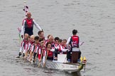 Thames Diamond Jubilee Pageant: DRAGON BOATS-Silverwing (M181)..
River Thames seen from Battersea Bridge,
London,

United Kingdom,
on 03 June 2012 at 14:48, image #130