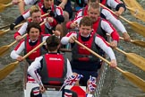 Thames Diamond Jubilee Pageant: DRAGON BOATS-Silverwing (M181)..
River Thames seen from Battersea Bridge,
London,

United Kingdom,
on 03 June 2012 at 14:49, image #137