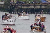 Thames Diamond Jubilee Pageant: DUNKIRK LITTLE SHIPS-Sundowner(H11), Lady Gay (H18) and Latona (H14)..
River Thames seen from Battersea Bridge,
London,

United Kingdom,
on 03 June 2012 at 15:10, image #258