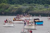 Thames Diamond Jubilee Pageant: DUNKIRK LITTLE SHIPS-Breda (H17), Mada (H 21), Caronia (H24), Gentle Ladye (H28)..
River Thames seen from Battersea Bridge,
London,

United Kingdom,
on 03 June 2012 at 15:11, image #262