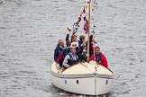 Thames Diamond Jubilee Pageant: MOTOR CRUISES/YACHTS-Red Rose (Cornwall) (H88)..
River Thames seen from Battersea Bridge,
London,

United Kingdom,
on 03 June 2012 at 15:27, image #364