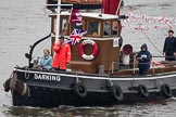 Thames Diamond Jubilee Pageant: HISTORIC TUGS-Barking (H125)..
River Thames seen from Battersea Bridge,
London,

United Kingdom,
on 03 June 2012 at 15:33, image #391
