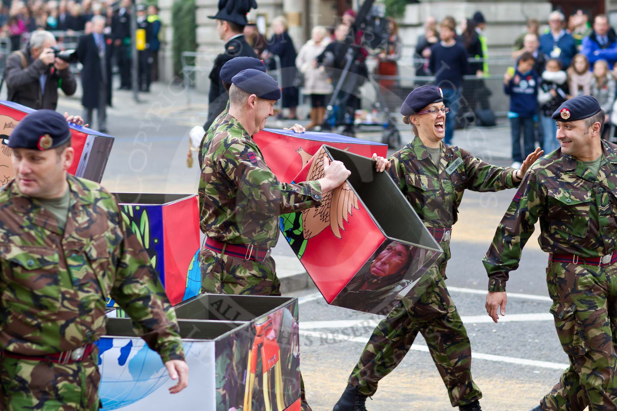 The Lord Mayor's Show 2011: 135 Geographic Squadron Royal Engineers,.
Opposite Mansion House, City of London,
London,
-,
United Kingdom,
on 12 November 2011 at 11:29, image #308