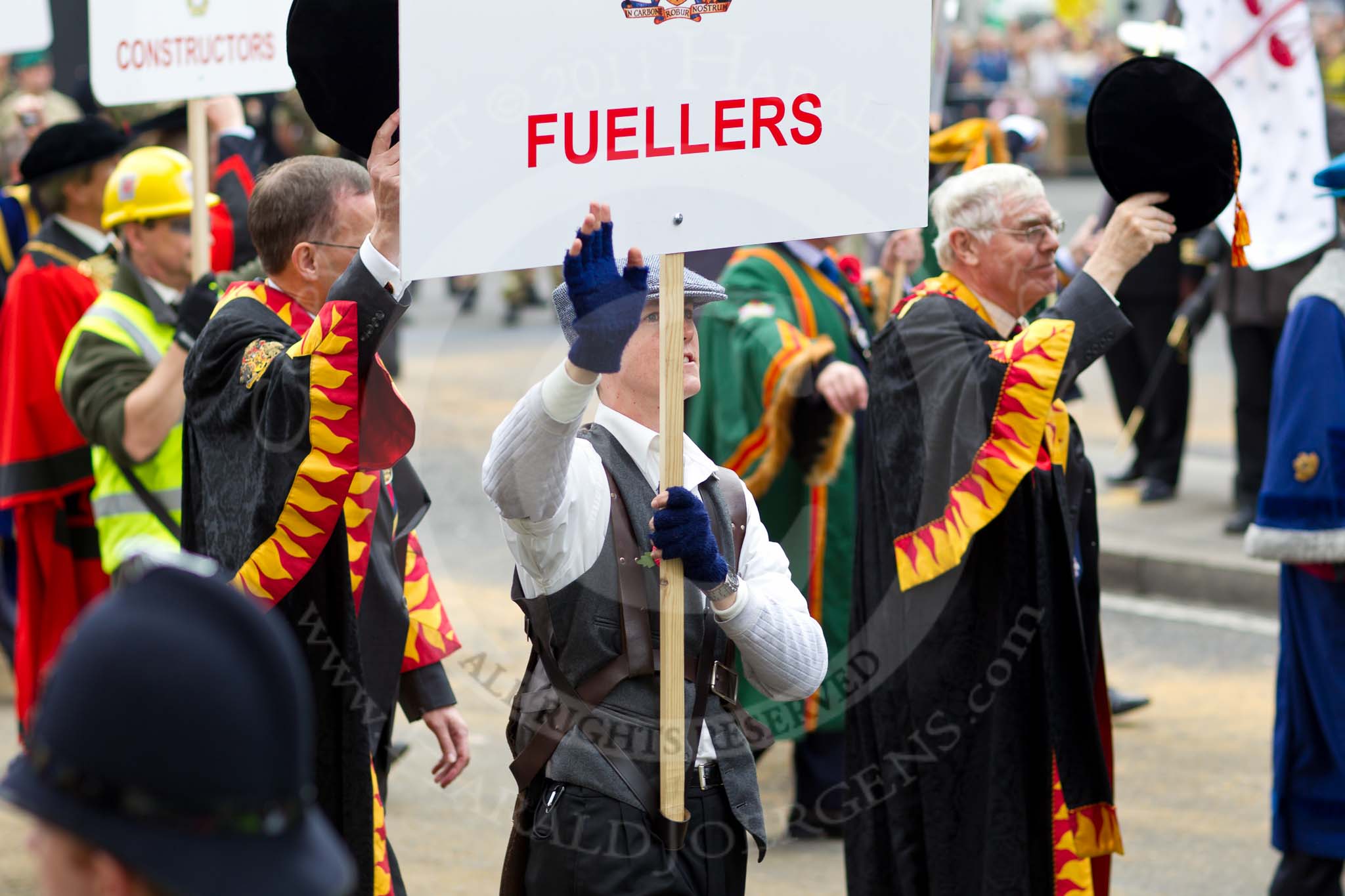 The Lord Mayor's Show 2011: Modern Livery Companies, here the Fuellers..
Opposite Mansion House, City of London,
London,
-,
United Kingdom,
on 12 November 2011 at 11:44, image #461