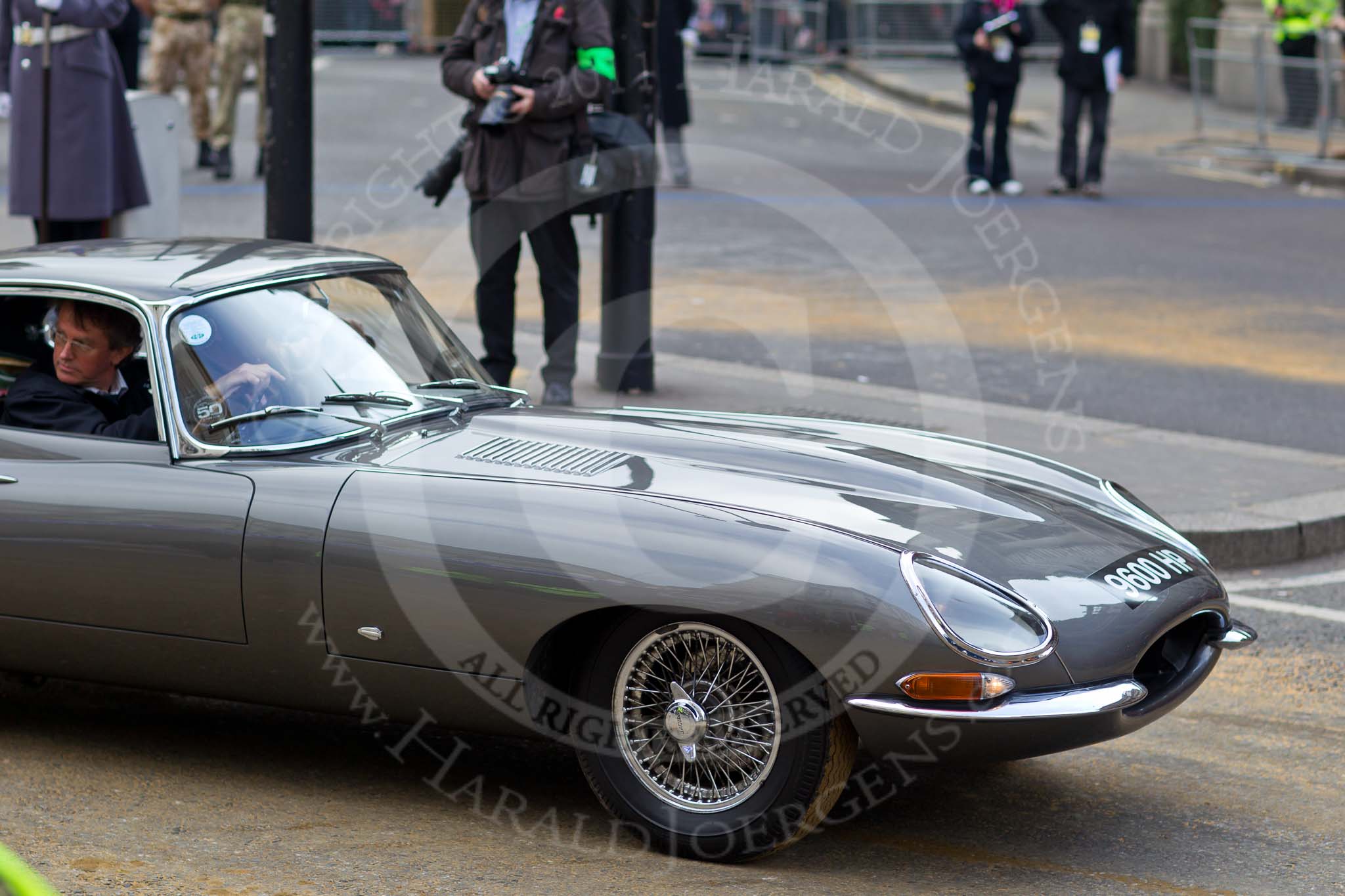 The Lord Mayor's Show 2011: Classic Motor Cars (http://www.classic-motor-cars.co.uk/), here the oldest and most famous E-type in existence (http://classic-motor-cars.co.uk/restorations/9600-hp-oldest-e-type/)..
Opposite Mansion House, City of London,
London,
-,
United Kingdom,
on 12 November 2011 at 11:45, image #473