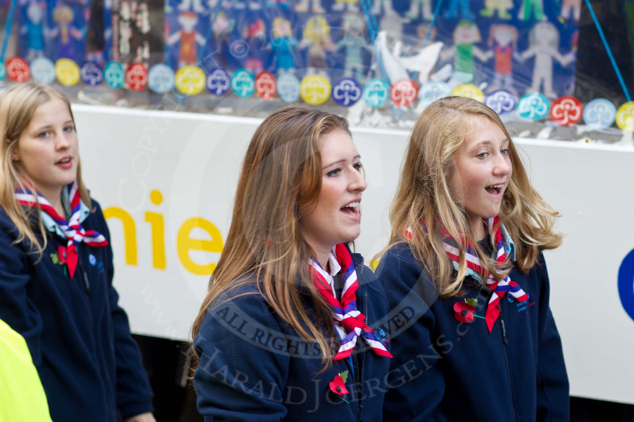 The Lord Mayor's Show 2011: Girlguiding LaSER (http://www.girlguidinglaser.org.uk/)..
Opposite Mansion House, City of London,
London,
-,
United Kingdom,
on 12 November 2011 at 11:46, image #479