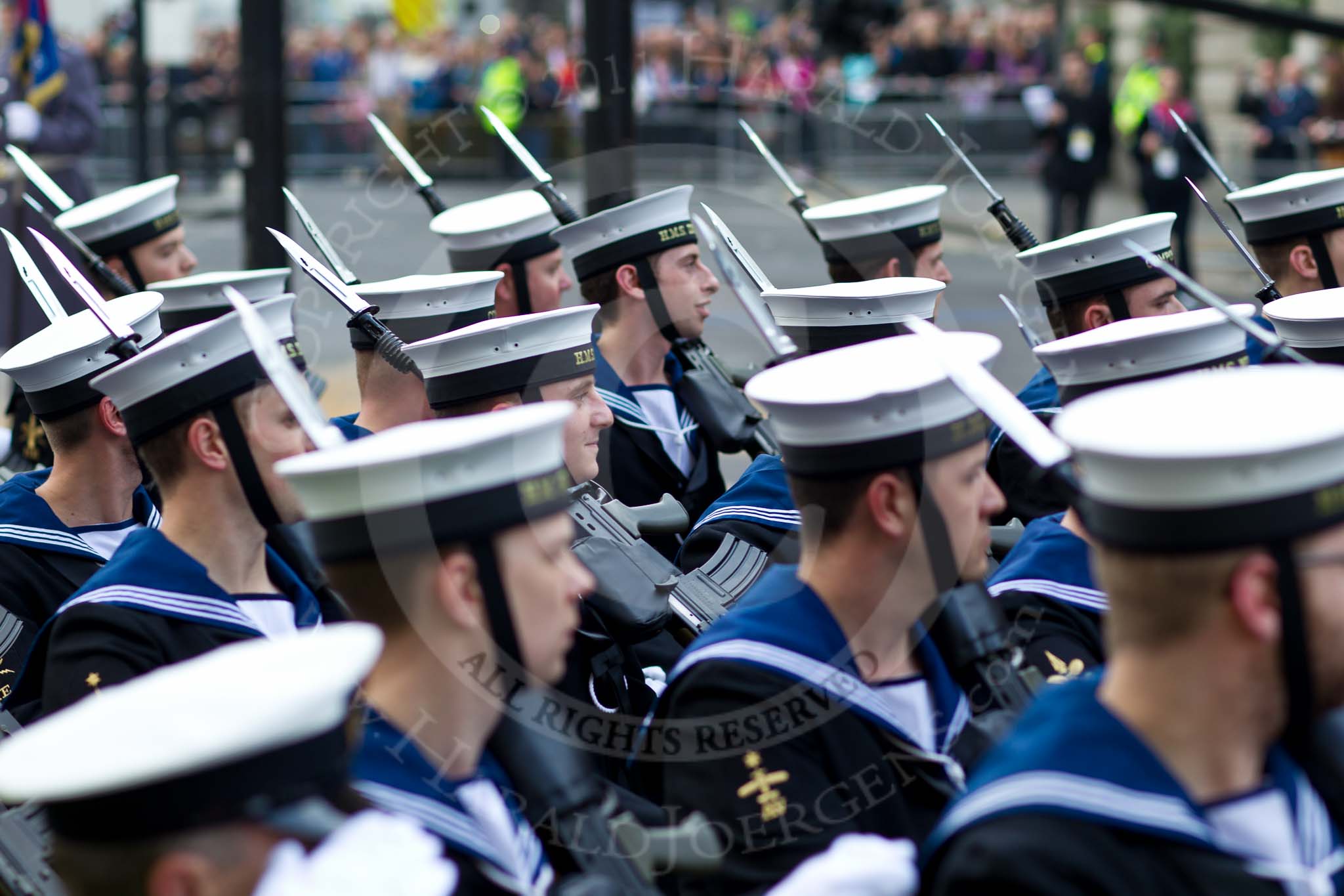 The Lord Mayor's Show 2011: The Royal Navy..
Opposite Mansion House, City of London,
London,
-,
United Kingdom,
on 12 November 2011 at 11:50, image #517