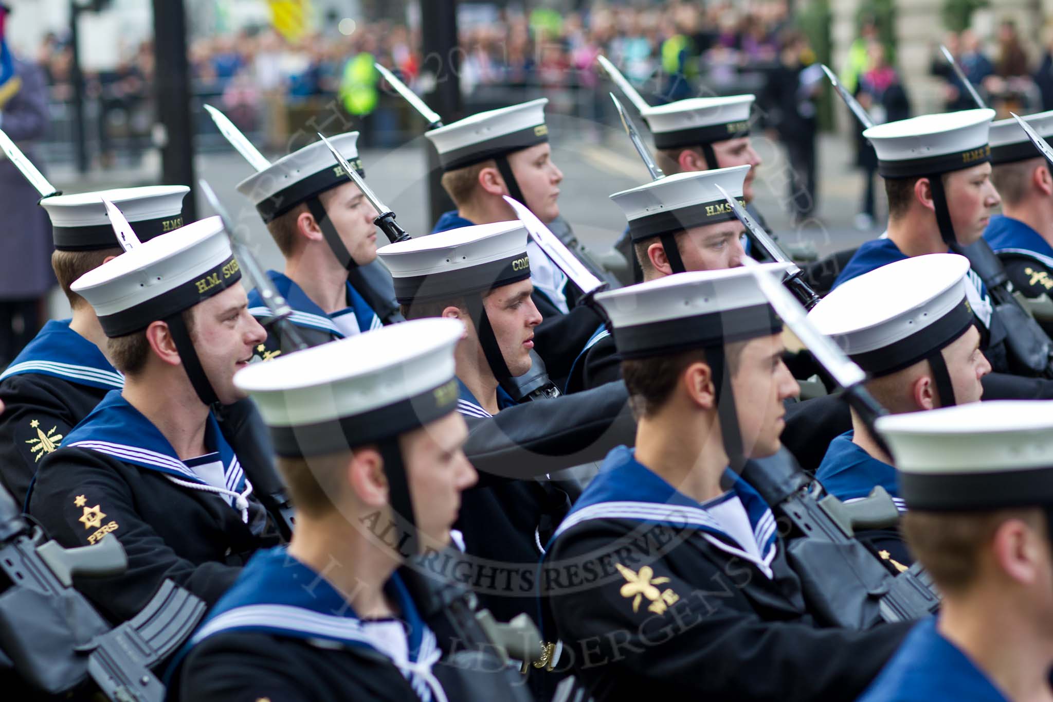 The Lord Mayor's Show 2011: The Royal Navy..
Opposite Mansion House, City of London,
London,
-,
United Kingdom,
on 12 November 2011 at 11:50, image #520