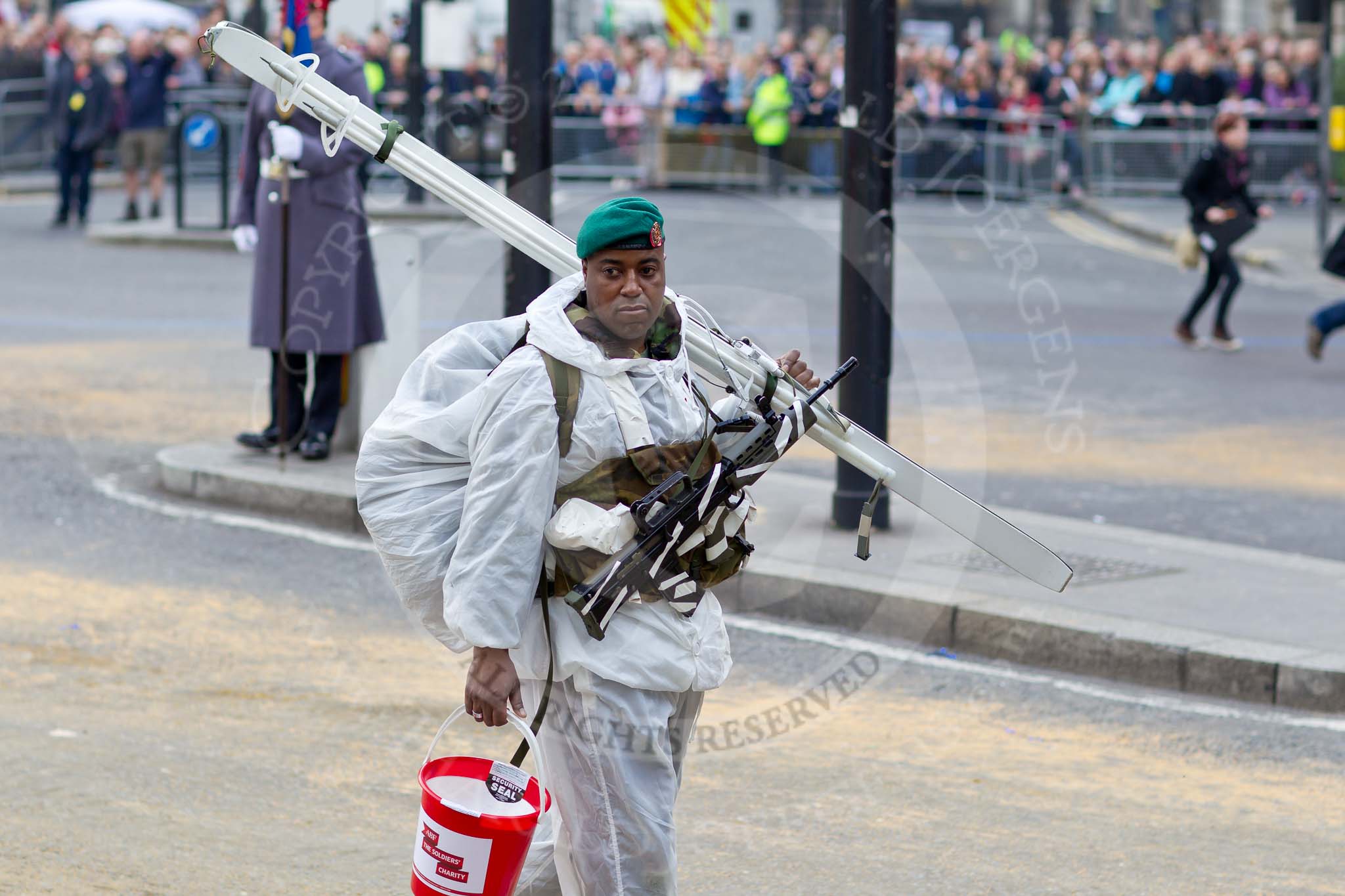 The Lord Mayor's Show 2011: 131 Indepependent Commando Squadron Royal Engineers (Volunteers)..
Opposite Mansion House, City of London,
London,
-,
United Kingdom,
on 12 November 2011 at 11:52, image #532