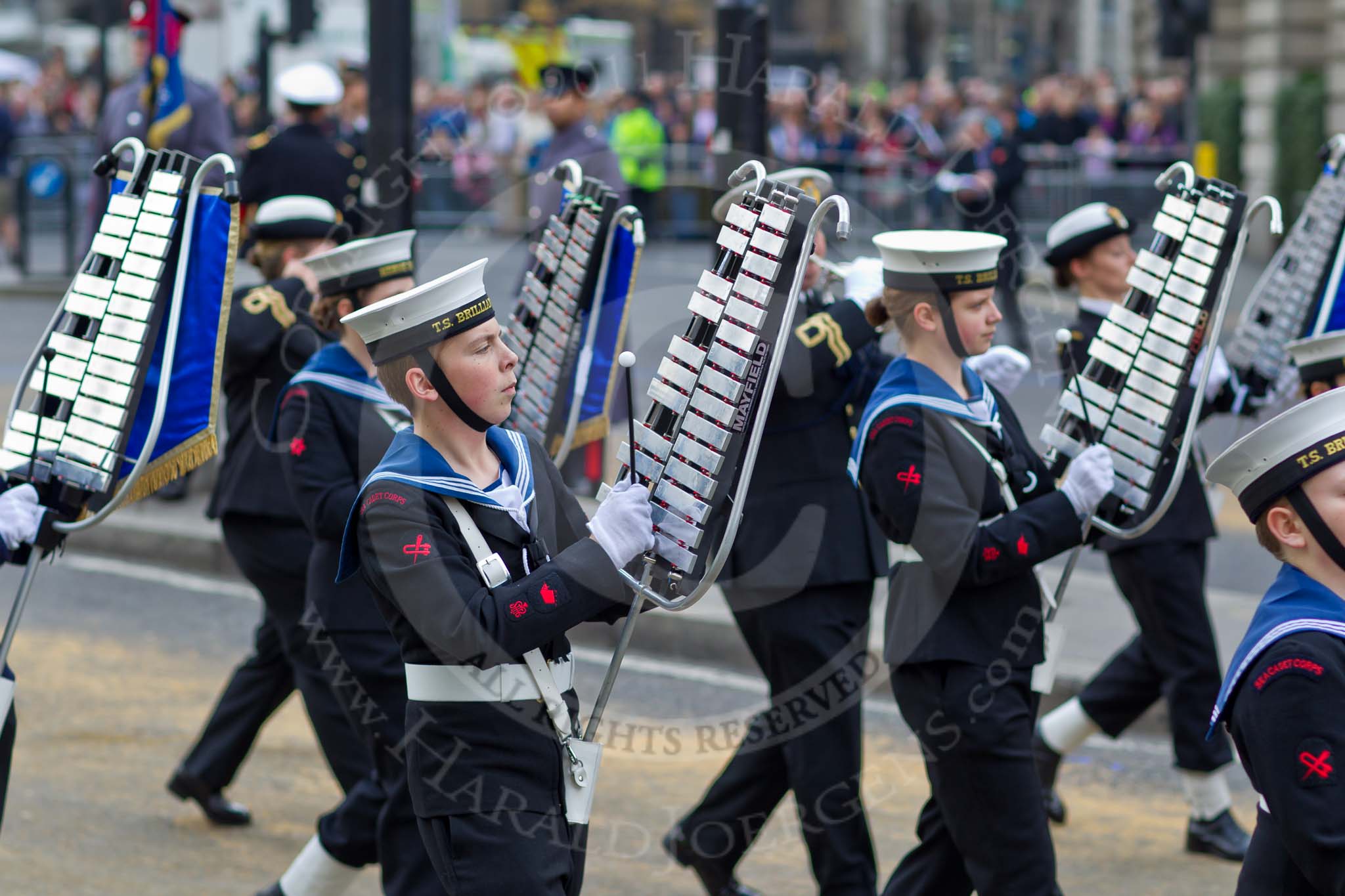 The Lord Mayor's Show 2011: The Sea Cadet Corps Band..
Opposite Mansion House, City of London,
London,
-,
United Kingdom,
on 12 November 2011 at 11:53, image #537