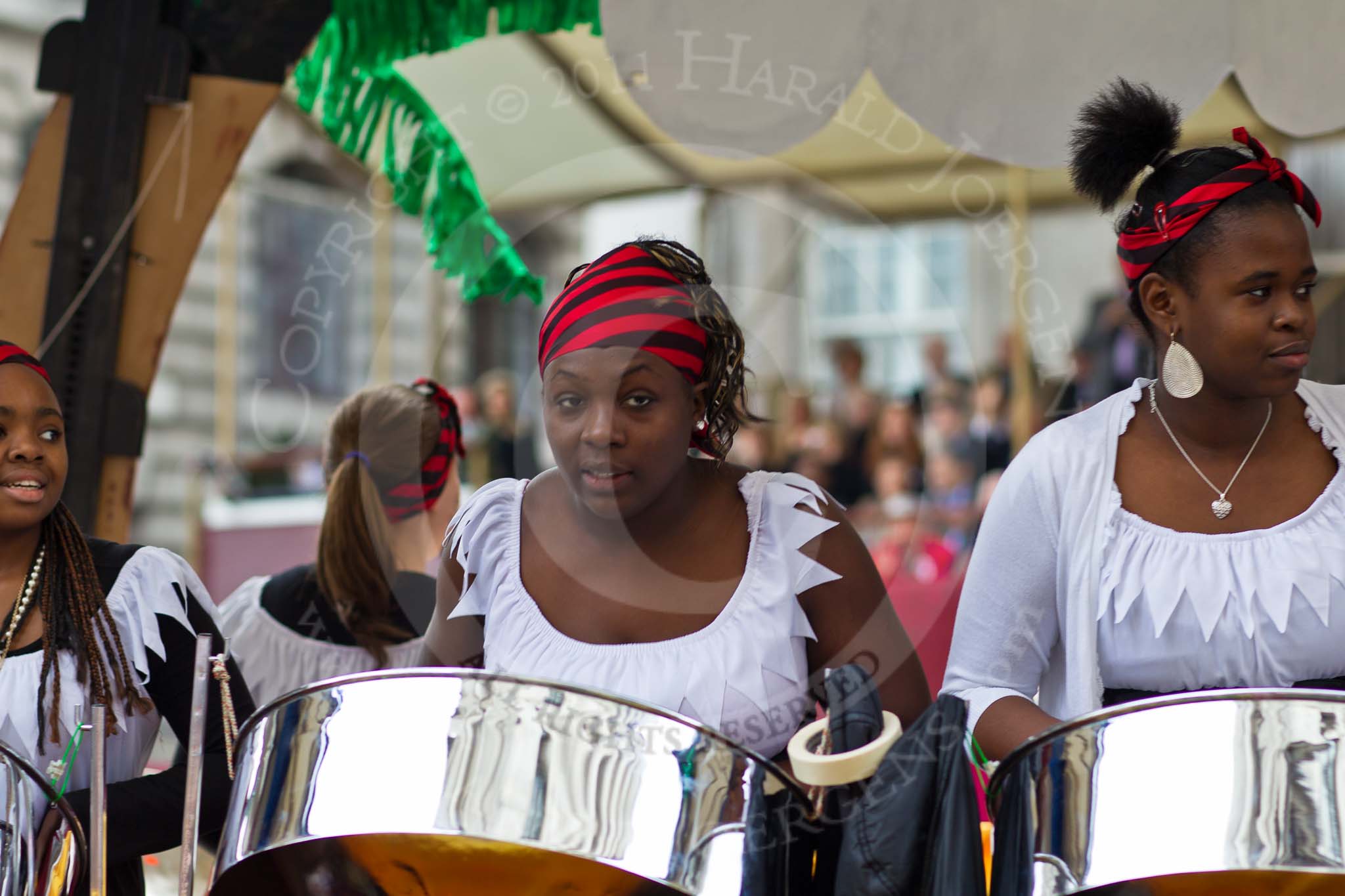 The Lord Mayor's Show 2011: Pan Nation, the newest steel pan band to erupt from North London..
Opposite Mansion House, City of London,
London,
-,
United Kingdom,
on 12 November 2011 at 11:59, image #591